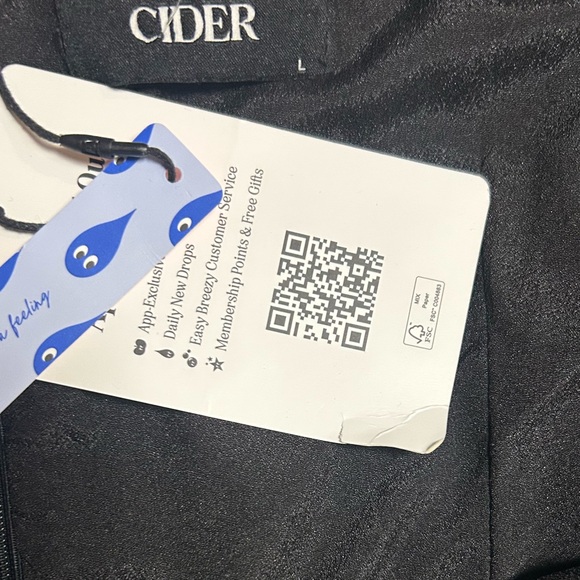 NWT CIDER Tweed U-Neckline Solid Mini Dress Size L - Picture 5 of 7